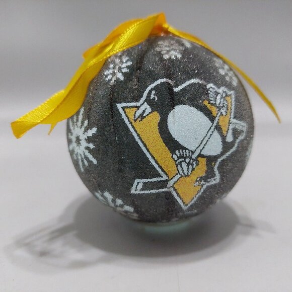Pittsburgh Penguins Light-Up Ornament Black Yellow Tested Works - Picture 1 of 6